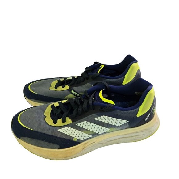 Adidas Adizero Boston 10 Marathon Running Shoes Men\'s Size 13 Blue 2022 GY0929 main image 12